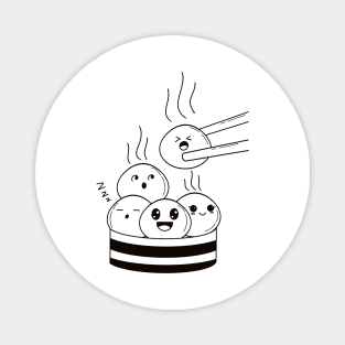 Doodle dimsum cute Magnet